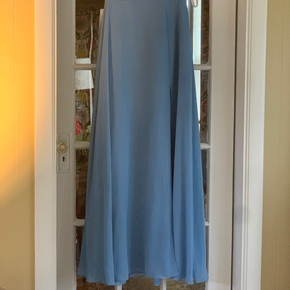 Azazie Rylee Steele Blue S8 New - Picture 6 of 7